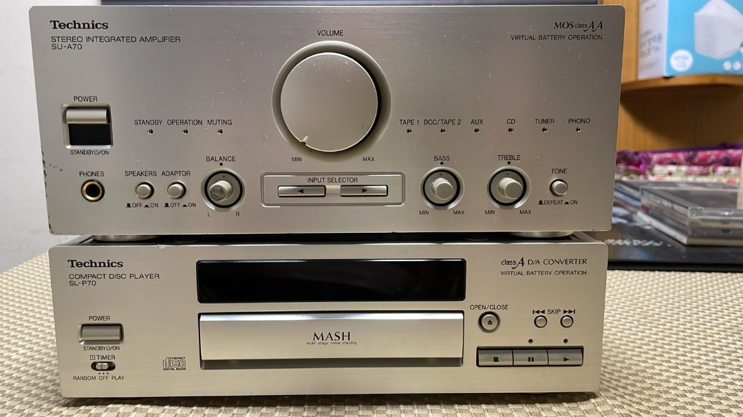 Technics ミニコンポセット ST-GT70 SL-P70 SU-A70 Technics SU-A70 テクニクス ミニコンポ (CD SL-P70/チューナー