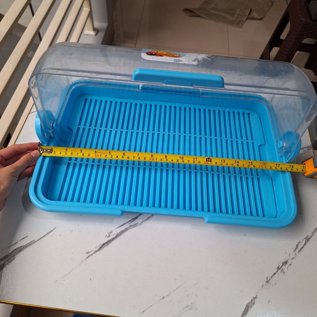 Tempat Roti atau tempat pamer makanan merek HAWAII Kapasitas BESAR BIRU ...