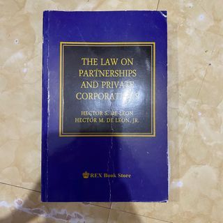 The Law on Partnership and Private Corporation