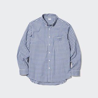 UNIQLO Men's Extra Fine Cotton Broadcloth Long Sleeve Shirt Size XL