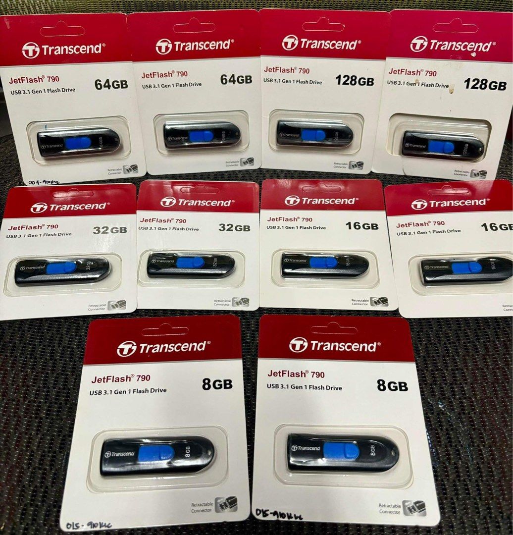USB TRANSCEND JETFLASH 790 3.1 GEN 1 USB STORAGE FLASH DRIVE (Category: Hard Disks & Thumbdrives) located in Makati City. Submitted by marizacost86218 (Listing ID 1306100724, Image 1). Description: 🔺USB TRANSCEND JETFLASH 790 3.1 GEN 1 USB STORAGE FLASH DRIVE🔻 ▪️AVAILABLE 8gb 16gb 32gb 64gb 128gb ● FEATURES: ● USB 3.1 Gen 1 interface ● Capless design with slide-out USB connector ● Lightweight and compact ● Lanyard / keyring loop ● Exclusive Tra