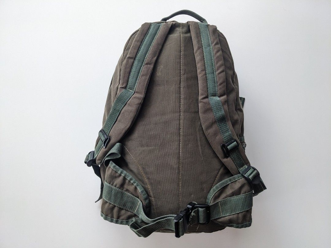 Vintage 90s Ocean Pacific army canvas backpack