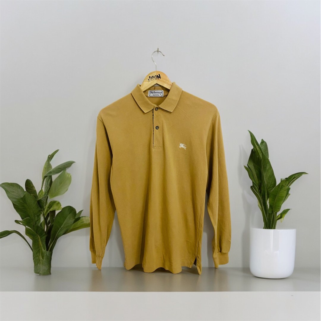 Burberry's short sleeve polo shirt, size M for men cotton pink type Vintage Second Hand main image 0