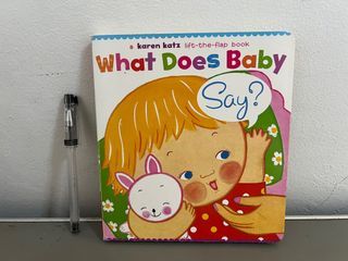 What Does Baby Say? by Karen Katz (Lift-a-Flap Board Book)