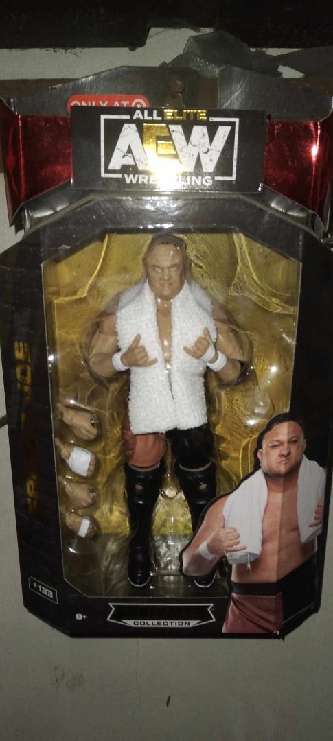 WWE AEW Samoa Joe wrestler action figure (Category: Figurines & Statues) located in Manila. Submitted by paksiwtokwa.paksiwtokwa (Listing ID 1306126953, Image 1). Description: Samoa Joe AEW figure MISB 1500php pickup at project 8 Q.C..
