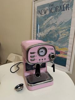 Y2K Inspired Aesthetic Coffee Machine w Free Beans