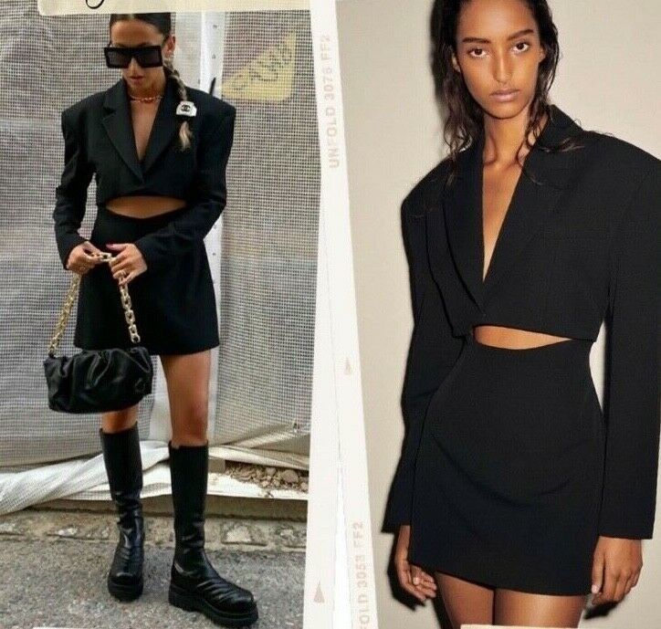 Zara limited edition blazer dress top