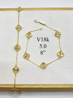 18K Saudi Gold Alhambra Bracelet
