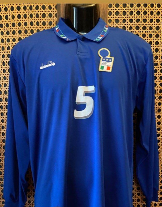 Paolo Maldini Italy 1993 soccer/football jersey/kit rare/retro