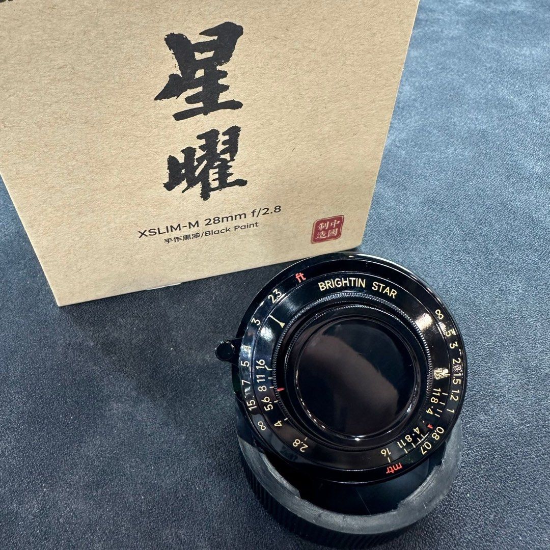 99% 星曜Brightin Star 28mm F2.8 Pancake Black Paint 28 2.8