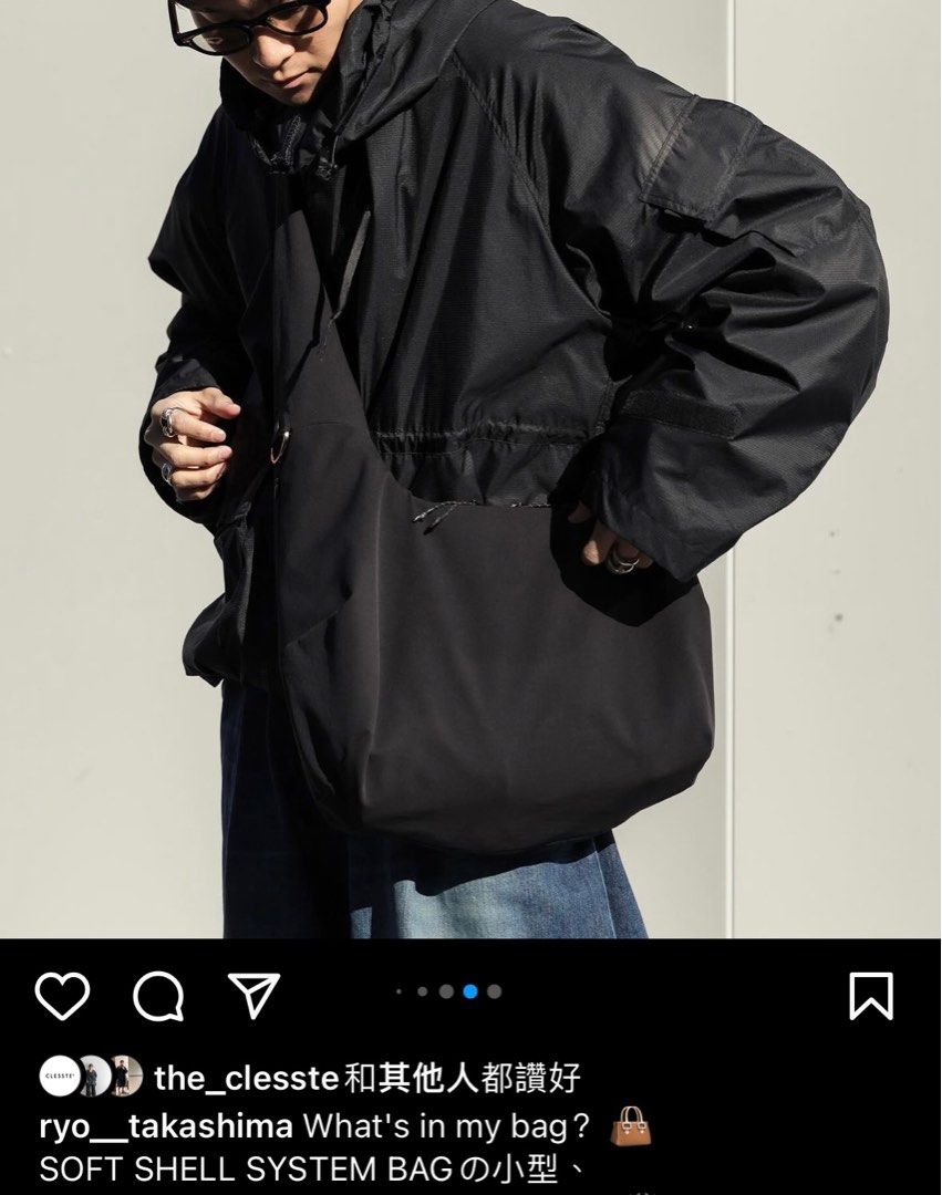 the clesste SOFT SHELL SYSTEM BAG (M) Bags SOFT SHELL SYSTEM BAG