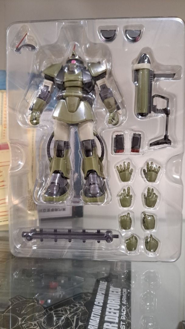 (渣古) 水中用 Robot魂 MS-06M ZAKU MARINE TYPE A.N.I.M.E. BANDAI 魂限, 興趣及遊戲, 玩具 ...
