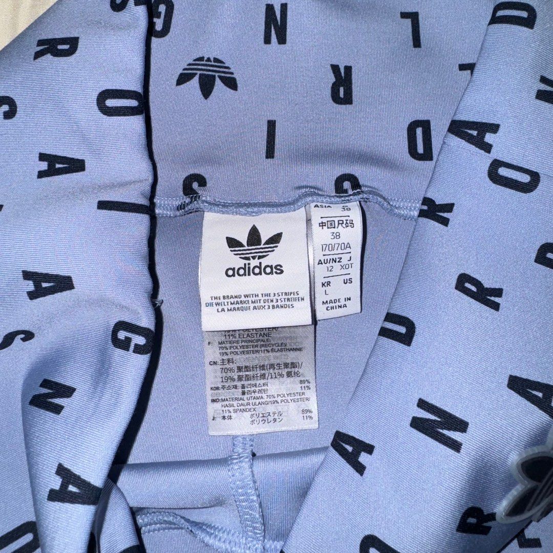 Adidas Blue Biker Shorts Women s Fashion Bottoms Shorts on Carousell