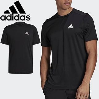 Adidas Drifit AEROREADY Tshirt Black, Size- Medium, Length - 26, Width - 21.5