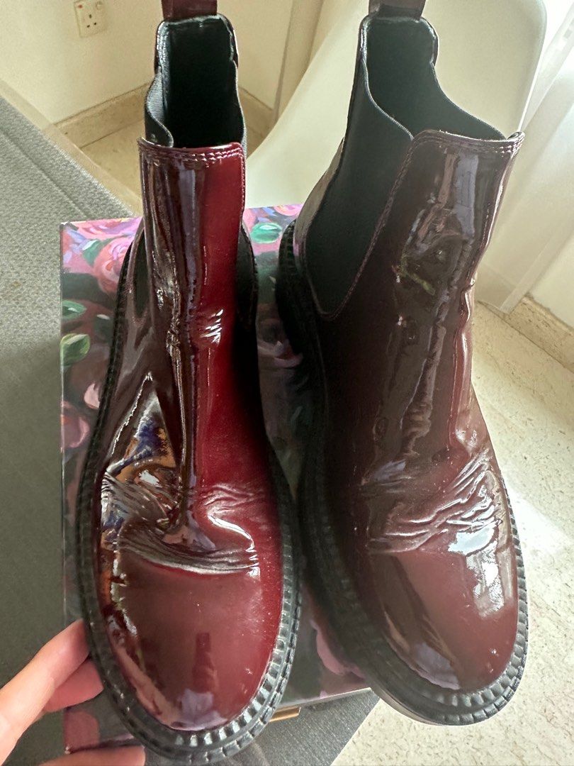 AGL NEW Women Ankle Boots Red Wine Color Size 38