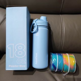 Aquaflask tumbler with 2 candy boots set