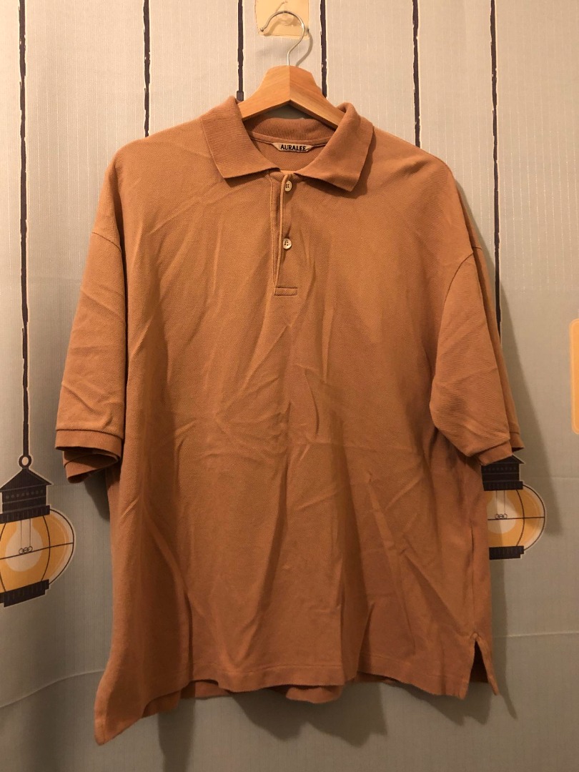 AURALEE SUPER SOFT PIQUE BIG POLO