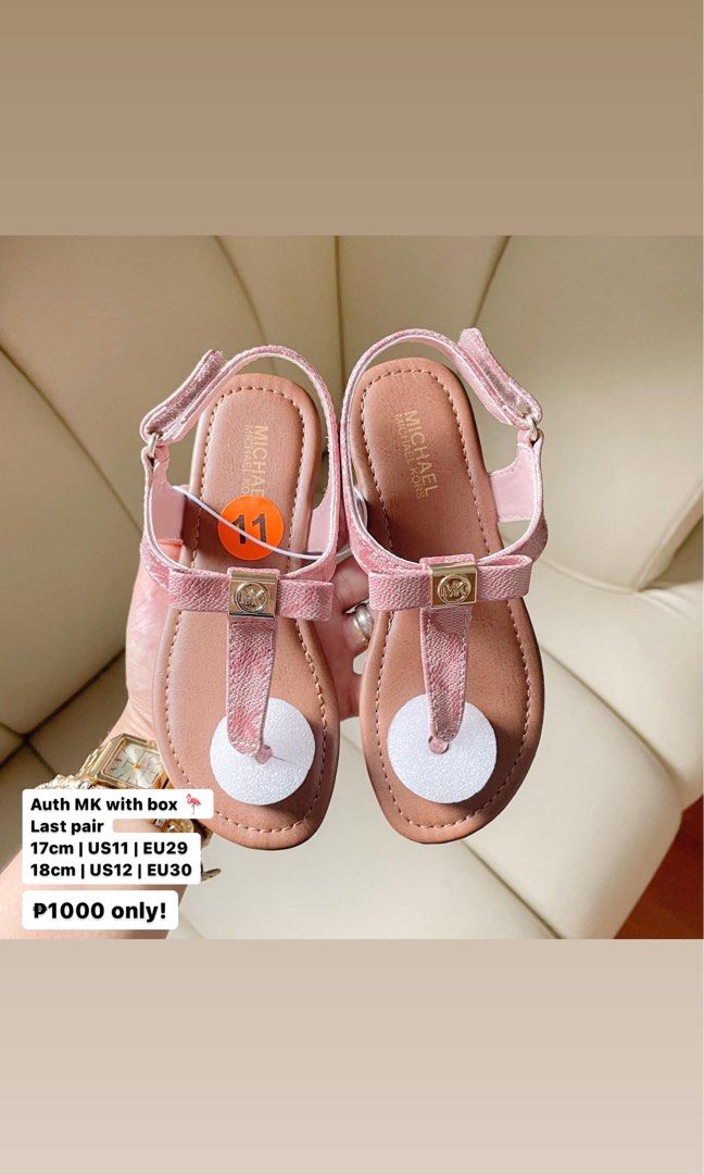 Authentic Michael Kors Sandals Women s Fashion Footwear Flats Sandals on Carousell