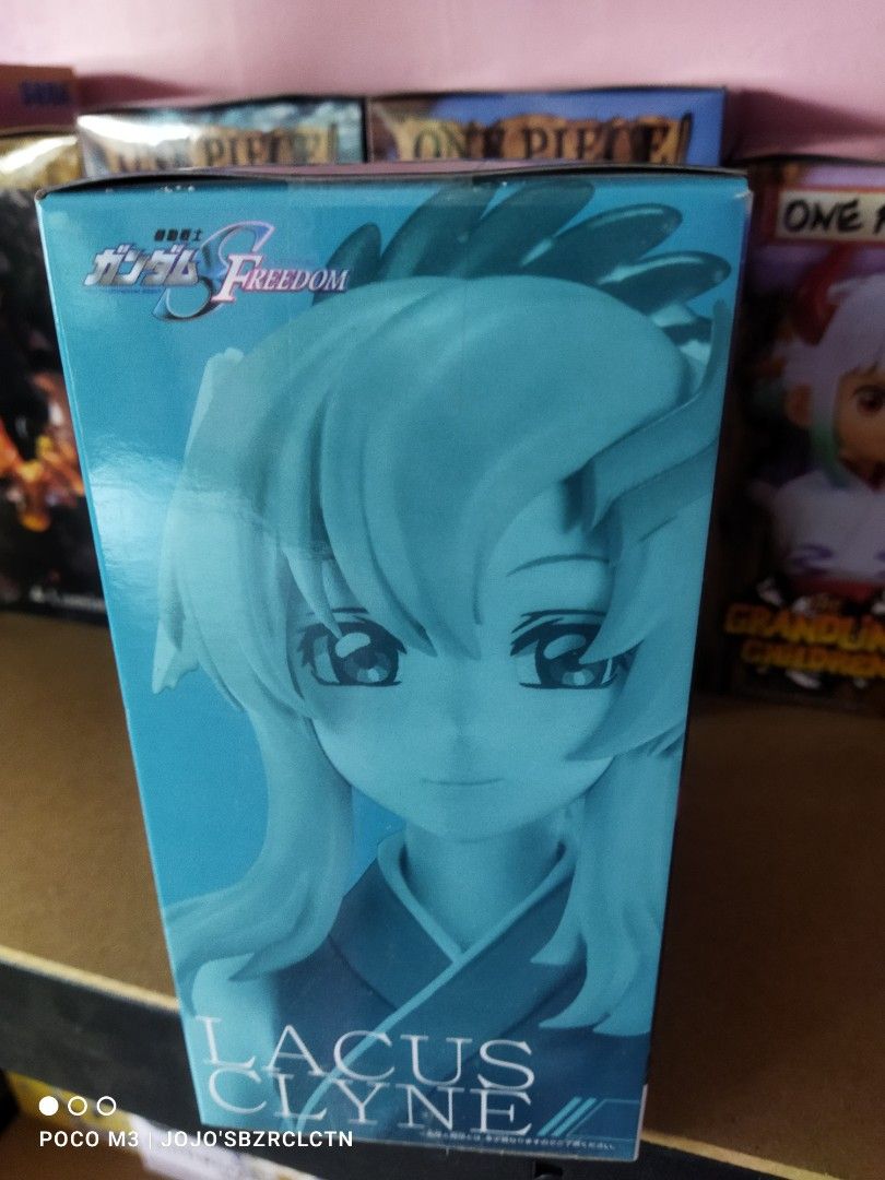 Bandai Banpresto Gundam Seed Freedom Lacus Clyne Figure (Category: Figurines & Statues) located in Cavite. Submitted by jojoscollection (Listing ID 1306325219, Image 2). Description: Brand New Unopened Authentic from Japan Actual Photos are posted + shipping fee MOP: GCASH MOD: J&T EXPRESS, LALAMOVE OR PICKUP Location: Dasmariñas, Cavite Give us a message if you want more details Happy Collecting!.