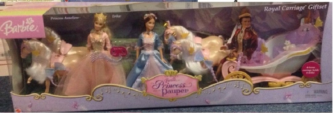 BARBIE PRINCESS PAUPER CARRIAGE 2004