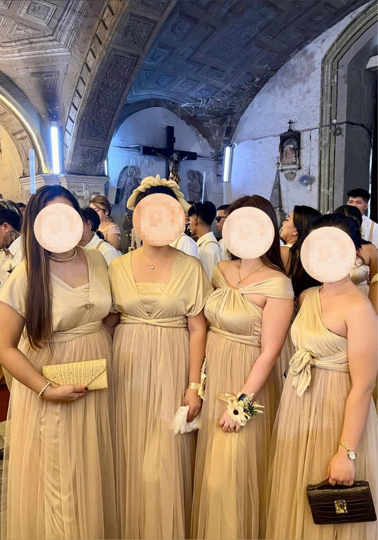 Beige Infinity with Tulle, Women's Fashion, Dresses & Sets, Dresses on  Carousell