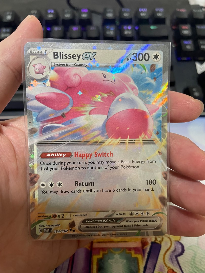 Blissey ex (134/167) - Twilight Masquerade, Hobbies & Toys, Toys & Games on  Carousell