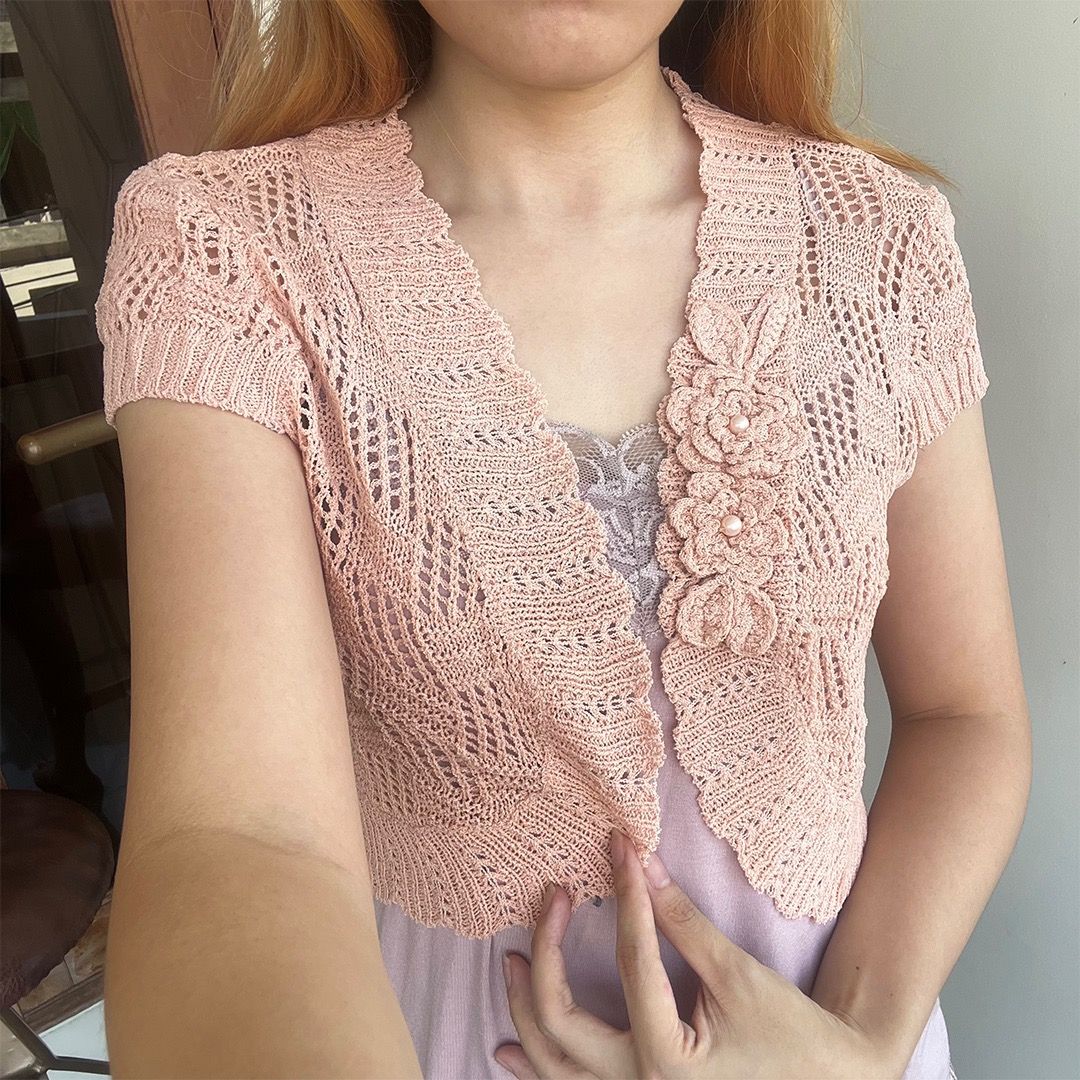 BRAND NEW Cardigan Crop Knit Rajut Cute Outer Luaran Wanita Not