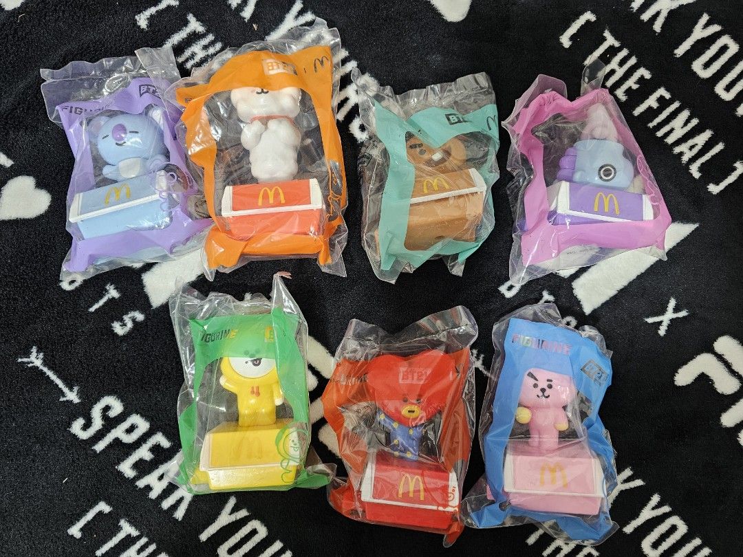 BT21 MCDO (Category: K-Wave Merchandise) located in Dagupan City. Submitted by purple_shopaholic (Listing ID 1306325148, Image 1). Description: ot7 set.