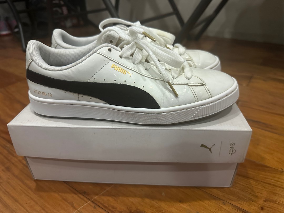 BTS Puma Basket Patent Men s Fashion Footwear Sneakers on Carousell