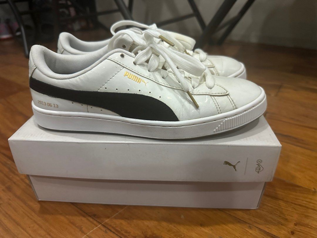 Puma x bts basket patent shoes clearance
