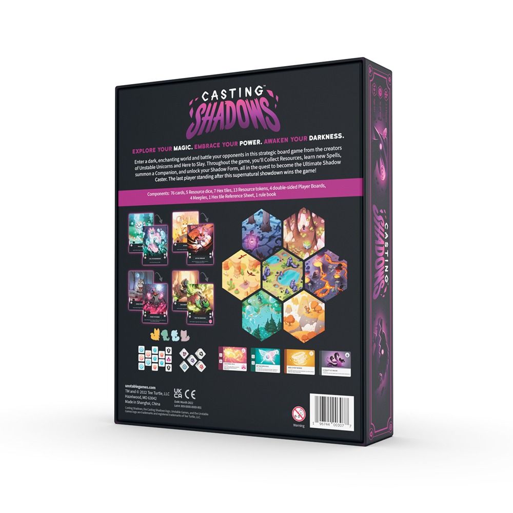 Casting Shadows (Original) Fantasy Dice-Rolling board game | made by  Unstable Games