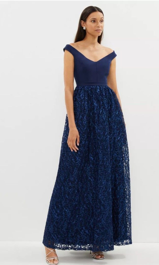 Coast navy long dress clearance
