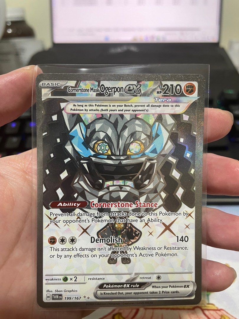 cornerstone mask ogerpon ex pokemon card value Pokemon Card Cornerstone Mask Ogerpon ex SAR 216/187 sv8a Terastal Fes –  GLIT Japanese Hobby Shop