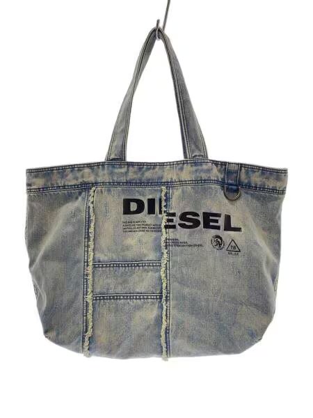 バッグ DIESEL denim l logo tote bag y2k Denim Bags Diesel Tote Diesel Distressed Big Logo Handmade Denim