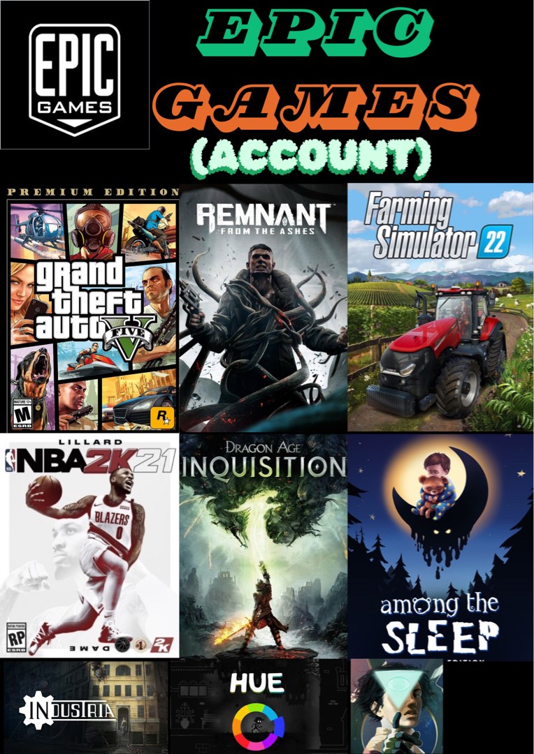 EPIC GAMES ACCOUNT !, Video Gaming, Video Games, Others on Carousell