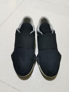 Givenchy Black Neoprene and Suade Runner Elastic Sneakers Size 37