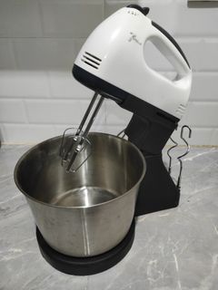 Hand Mixer with Stand Mixer and Stainless Steel Bowl