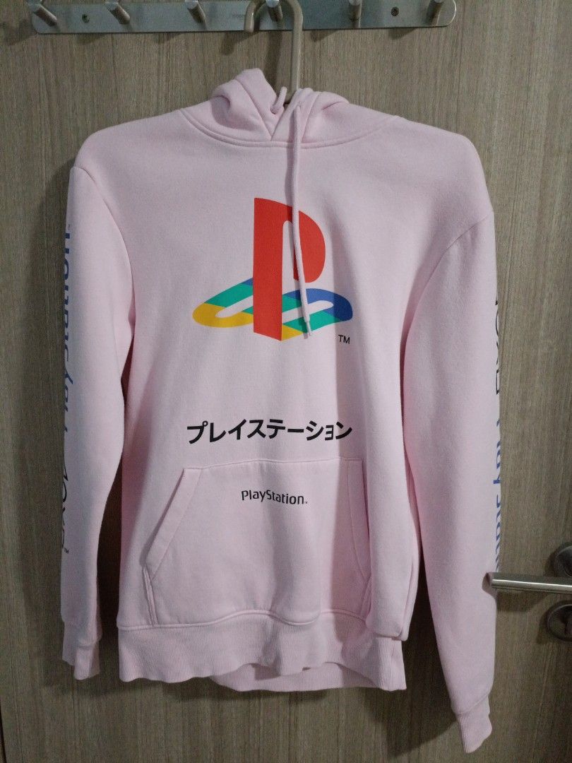 H M Pink Playstation Hoodie