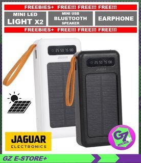 Jaguar SOLAR SP710 20000mAh Solar Power Bank With Flashlight And Charging Cables