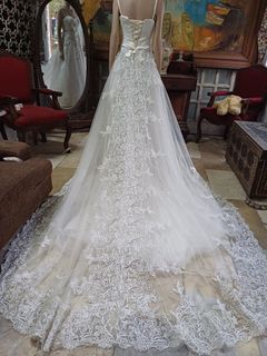 Long Train Wedding Gown