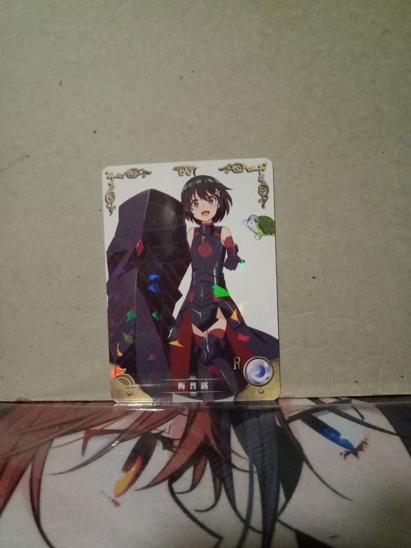 Maple ( bofuri ) goddess story card (Category: Raw Singles) located in Manila. Submitted by inari05 (Listing ID 1306333448, Image 1). Description: - Freshly pack card -Asking 50 -sf charged to buyer -Excellent condition - With card sleeve when bought rfs: Declutting Payment: Gcash.