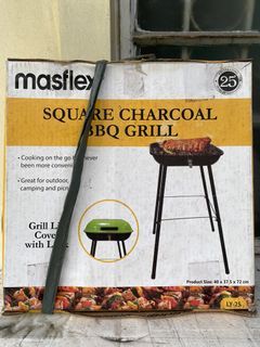 masflex square charcoal bbq grill