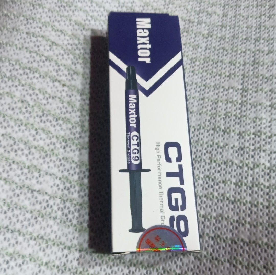 Maxtor CTG9 Thermal Paste (Category: Computer Parts) located in Cainta. Submitted by whiteelephantph (Listing ID 1306315935, Image 1). Description: goods kahit highend stable temps size: 1gram (mga 1-2usage) pickup or lalamove pm is the Key!.
