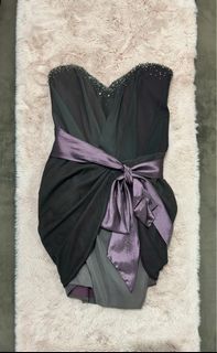 Midnight Purple Cocktail Dress