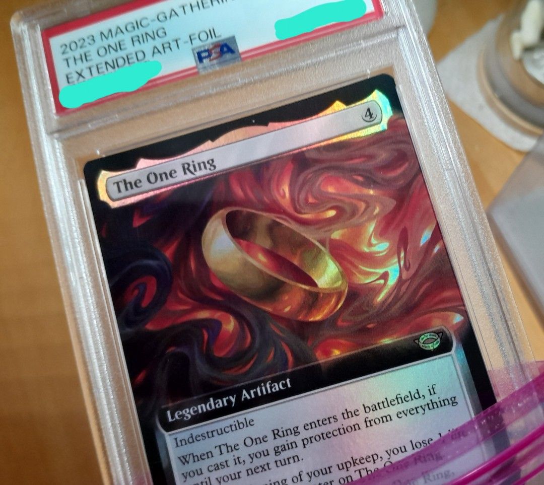 MTG 2023 LOTR The One Ring extended art foil 380 PSA Gem MTG 2023 LOTR The One Ring extended art foil 380 PSA Gem