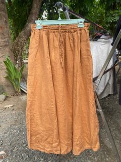 MUJI 100%linen maxi skirt