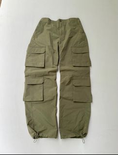 Multipocket Nylon Parachute Pants