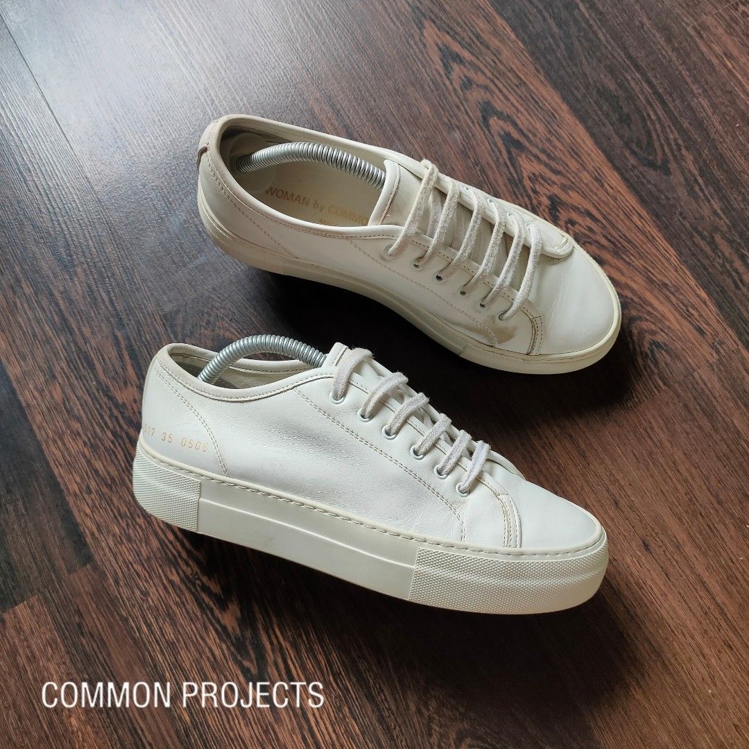 Woman by common projects white tournament low super sneakers on sale