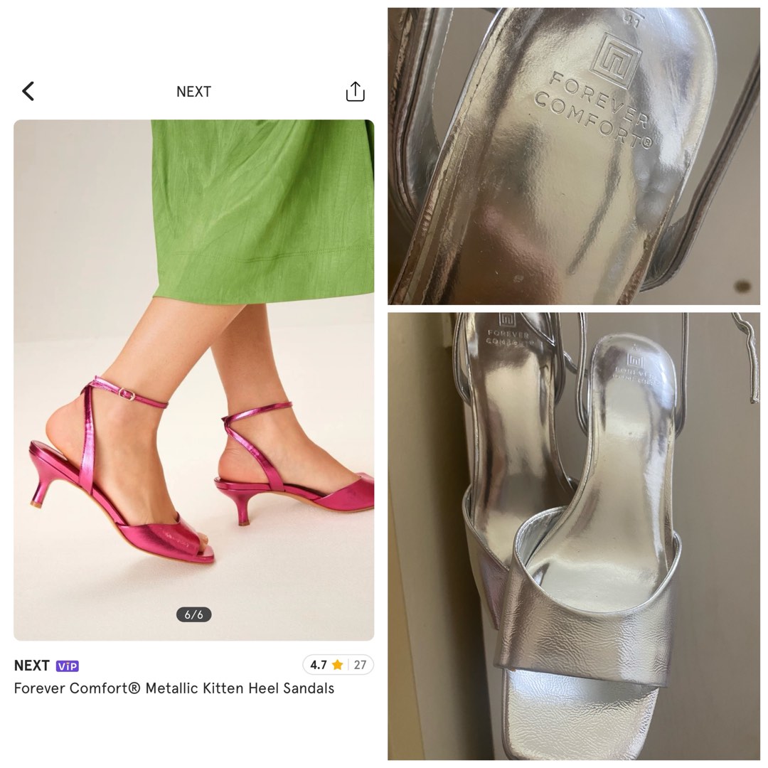 Next kitten heels sandals Women s Fashion Footwear Heels on Carousell