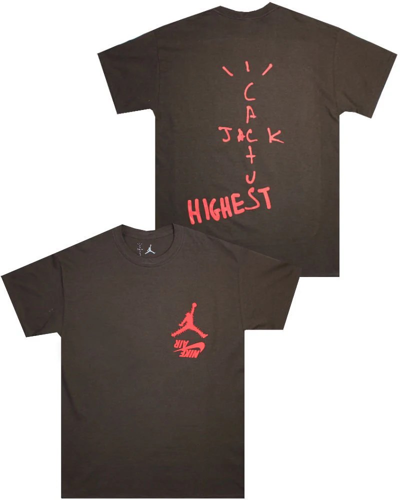 Nike x Travis Scott Jordan Cactus Jack Highest T Shirt Men s Fashion Tops Sets Tshirts Polo Shirts on Carousell